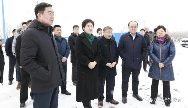 黄雅丽调研呼和浩特市和林格尔新区重点教育项目建设情况